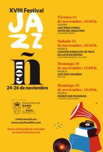 Boadilla celebrará su XVIII Festival de Jazz entre los días 24 y 26 de noviembre 1 mupi-jazz.indd
