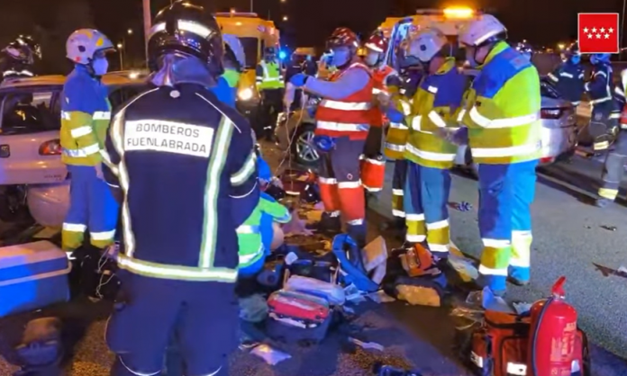 Accidente en la M-407