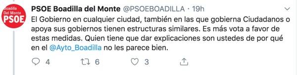 PSOE y Ciudadanos incendian las redes de Boadilla del Monte psoe boadilla 1 1