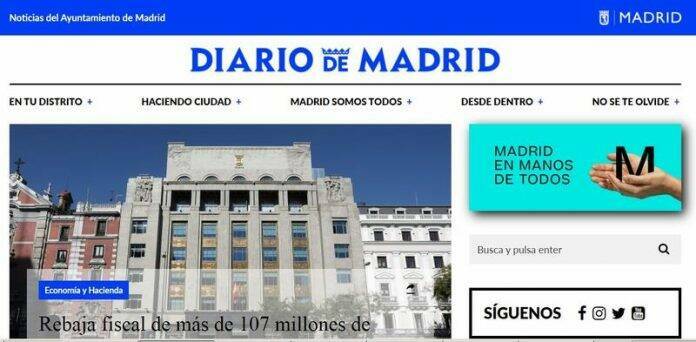 Diario virtual Ayuntamiento de Madrid distritos