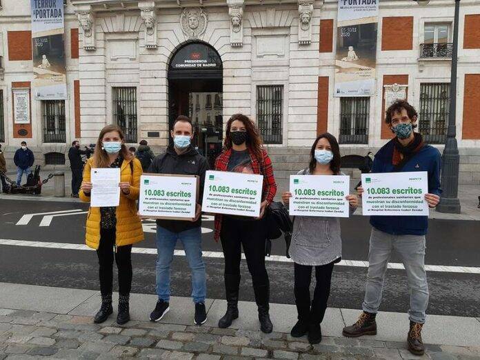 Más de 10.000 profesionales sanitarios se niegan a ser trasladados al Hospital Isabel Zendal
