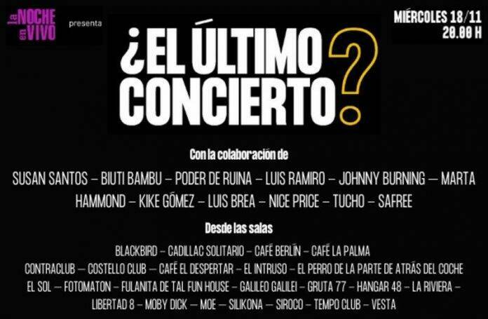 Salas de música Madrid actuaciones streaming