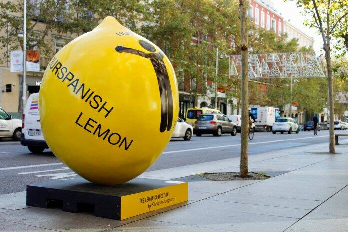 Lemon Art: limones gigantes en el centro de Madrid