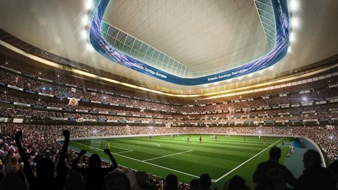 Así será el nuevo estadio Santiago Bernabéu vista videomarcador