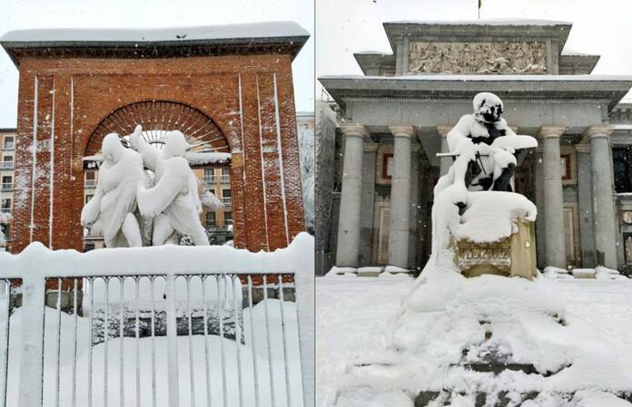 El Madrid 'surrealista' de la gran nevada ben5t6 navarrate