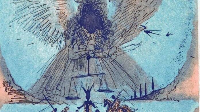 Red Itiner: nueva agenda de exposiciones 01. aguafuerte apoteosis final. la vida es sueno. c salvador dali fundacion gala salvador dali. vegap madrid 2020