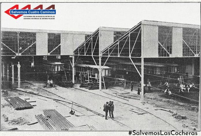 Conoce el mundo subterráneo del Metro de Madrid a través de sus museos 11 Conoce el mundo subterráneo del Metro de Madrid a través de sus museos 01 Cocheras en septiembre de 1919