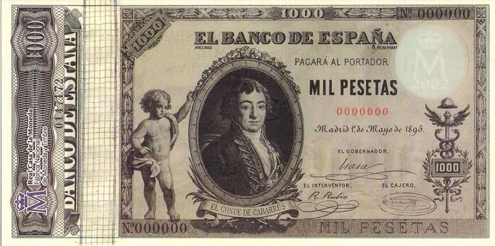 El Banco de España cumple 130 años: conoce los secretos de su cámara de oro 14 1000 pesetas 1895