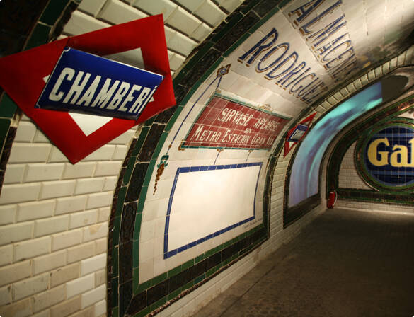 Conoce el mundo subterráneo del Metro de Madrid a través de sus museos Estacion fantasma Chamberi