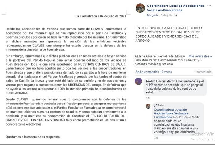 El Ayuntamiento de Fuenlabrada no aclara el dinero que destina a las Asociaciones Vecinales Captura 1