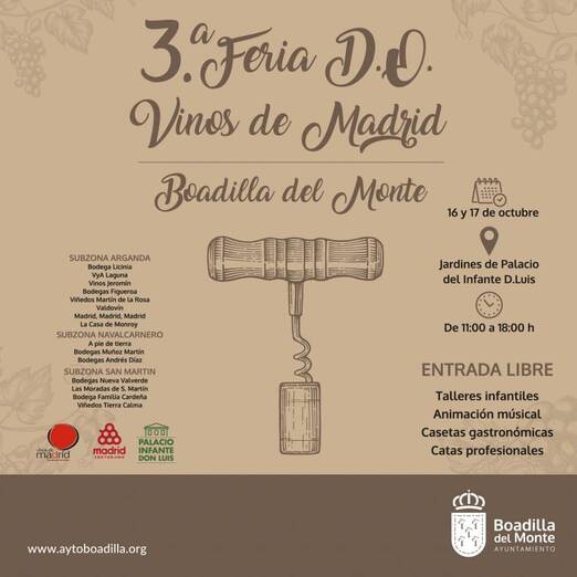 Los mejores vinos de Madrid llegarán a Boadilla del Monte VINO BOADILLA del monte