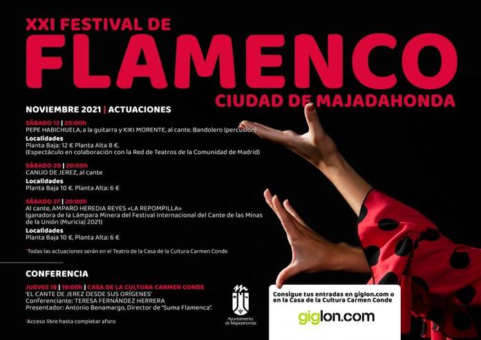 Vuelve el Festival de Flamenco Ciudad de Majadahonda 211020. festival flamenco 2021