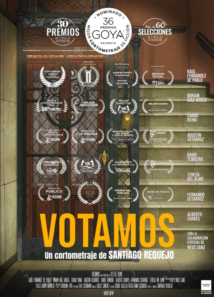 Disfruta de una sesión de cortometrajes nominados a los Premios Goya