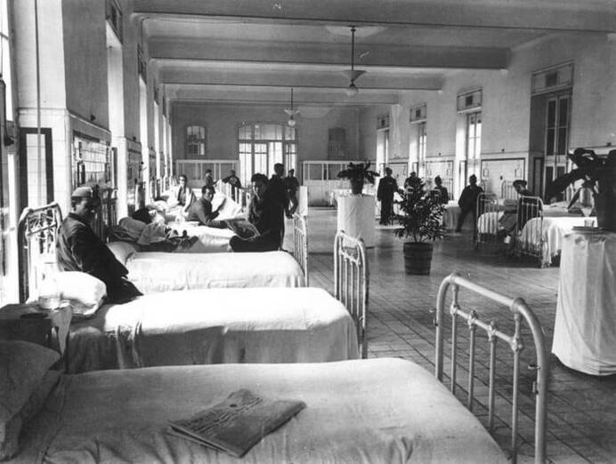 El antiguo Hospital de Jornaleros, un centro médico destinado solo a enfermos varones sala para enfermos 2 3