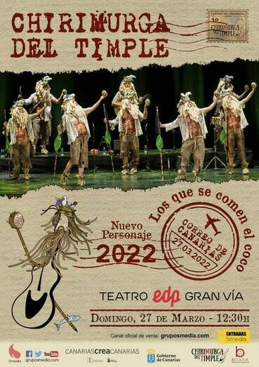 Los náufragos de la Chirimurga del Timple devuelven la sonrisa a Madrid￼ cartel chirimurga