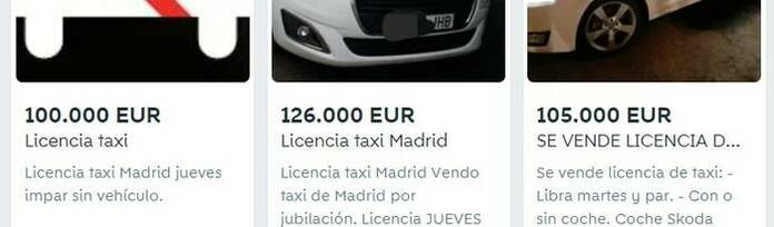 secretamente salchicha erupción El Ayuntamiento "mira hacia otro lado" ante el lucrativo negocio de la  compra-venta de la licencia del taxi en Madrid - 18 junio, 2022 08:00
