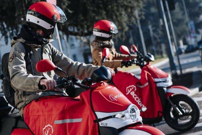 casco acciona motosharing madrid seguridad barato