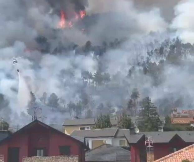 incendio collado mediano investigacion evitado