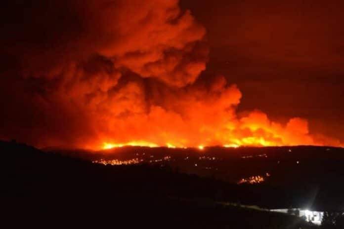 incendio Serra da Estrela portugal humo madrid