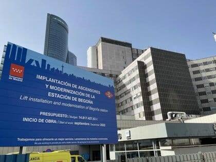 Metro renovará la estación de Begoña para favorecer el acceso al hospital La Paz