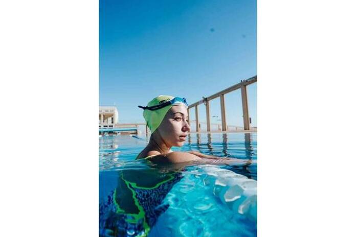 Bañador de natación Turbo Confort Swim azul mujer