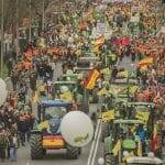 Los agricultores toman Madrid en la Puerta de Alcalá