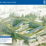 Aprobada la construcción de 1.400 viviendas en la antigua fábrica Borondo de Puente de Vallecas Infografia recreacion Campus Sur residencia Area Demo 360 Vallecas