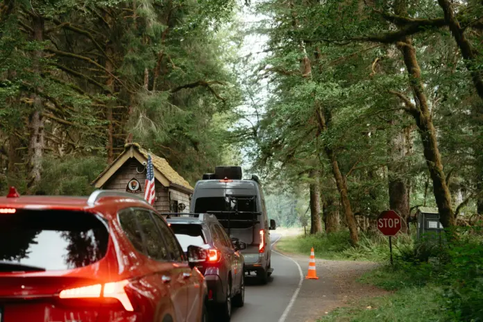 evacuación camping El Escorial
