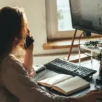 Autónomo al teléfono